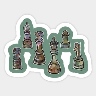 Chess Game Anyone? Sticker